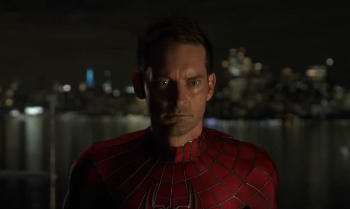 Tobey Maguire as Spider-Man in "Spider-Man: No Way Home"