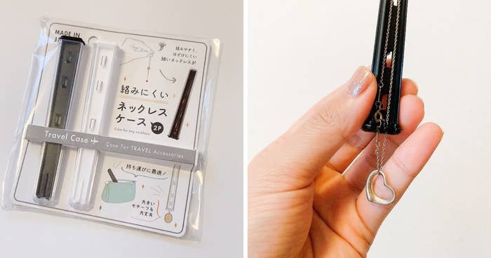 キャンドゥのオススメのグッズ「絡みにくいネックレスケース」