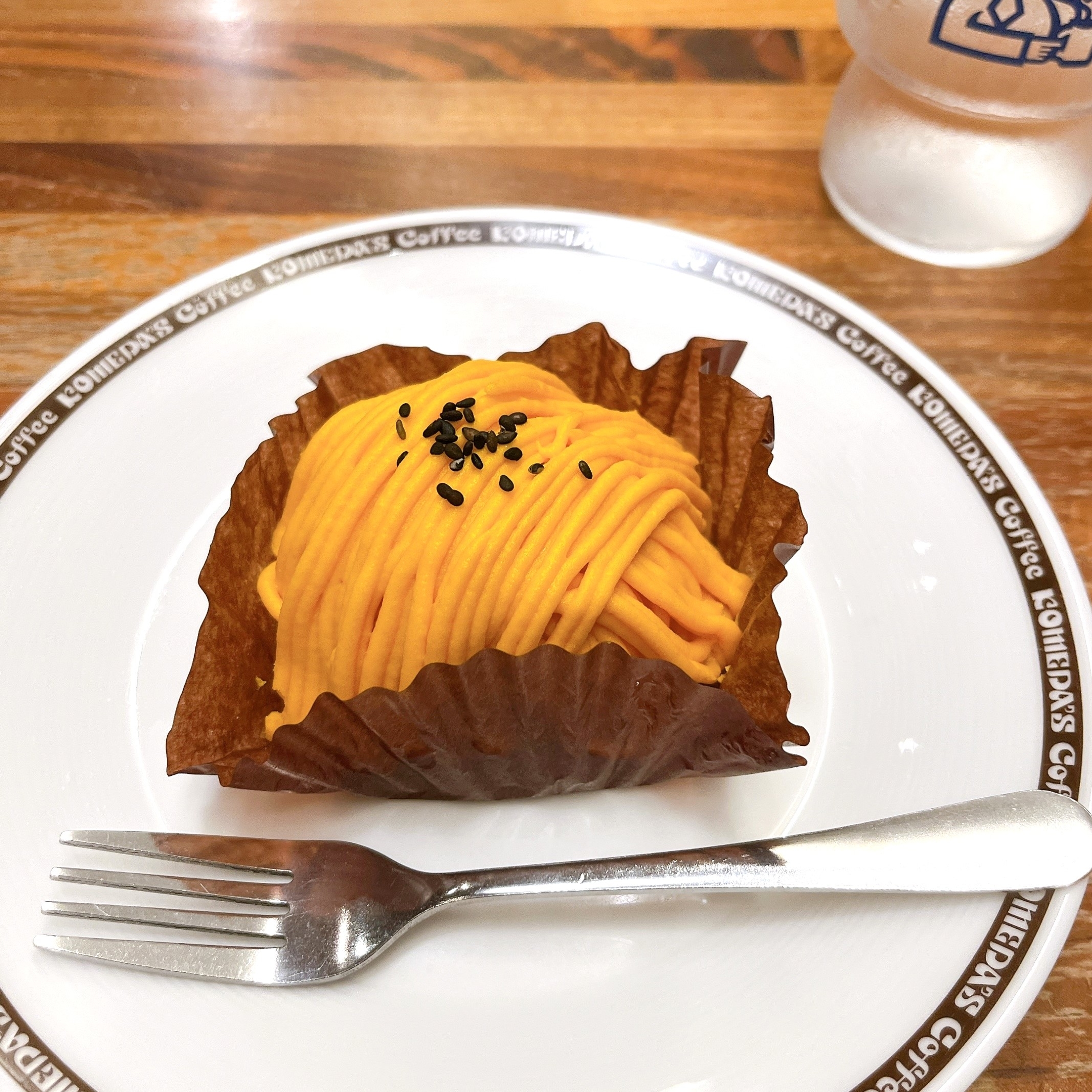 コメダ珈琲店のオススメのスイーツ「安納芋のモンブラン（単品）」