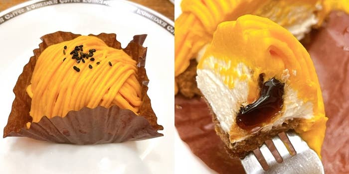 コメダ珈琲店のオススメのスイーツ「安納芋のモンブラン（単品）」