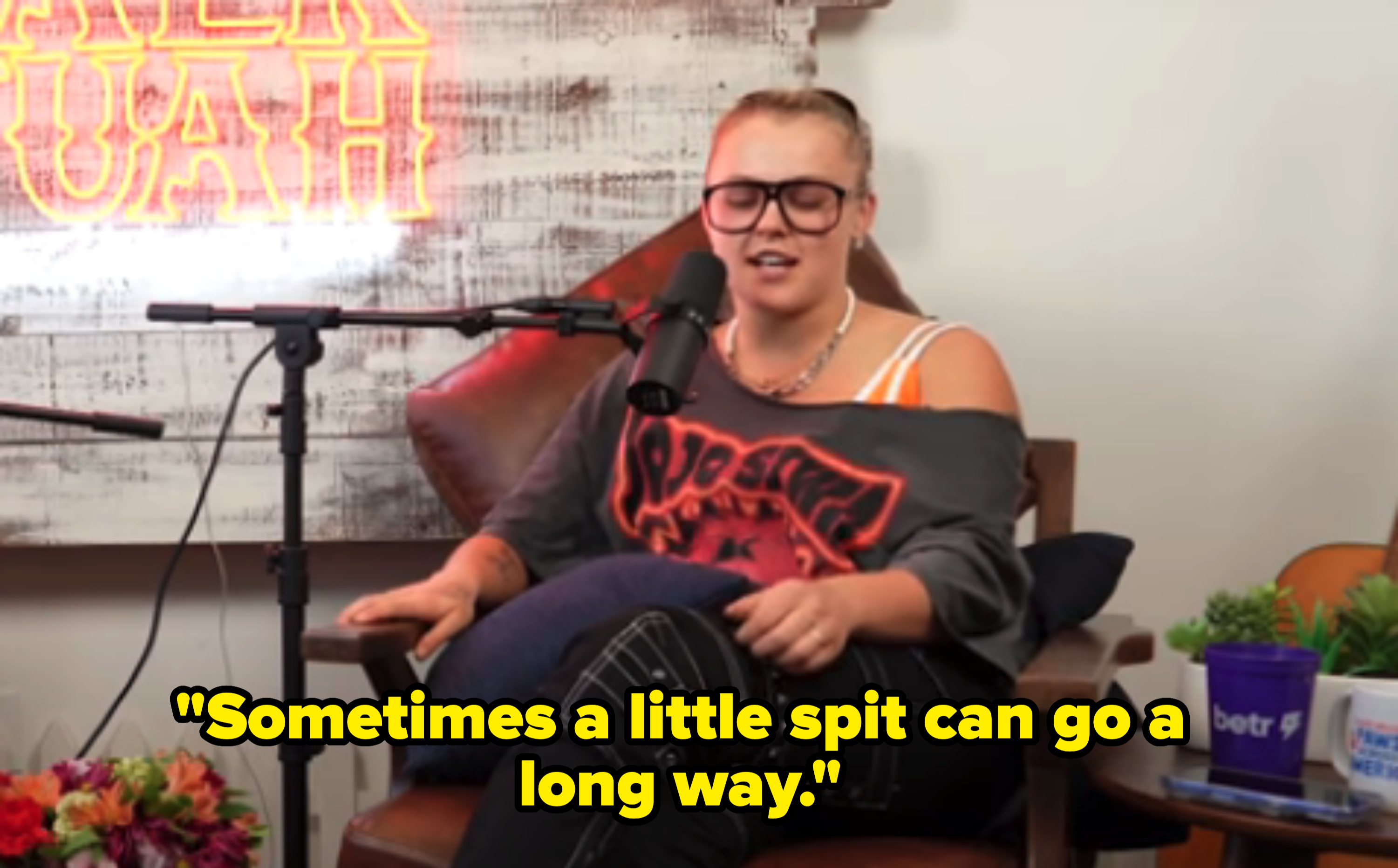 JoJo Siwa Talks Bedroom Antics With Hawk Tuah Girl 