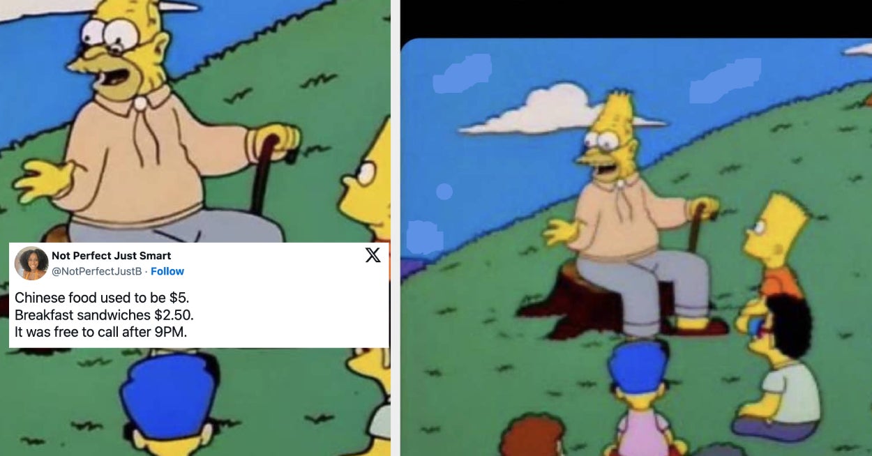 Best Simpsons Grandpa Telling A Story Memes