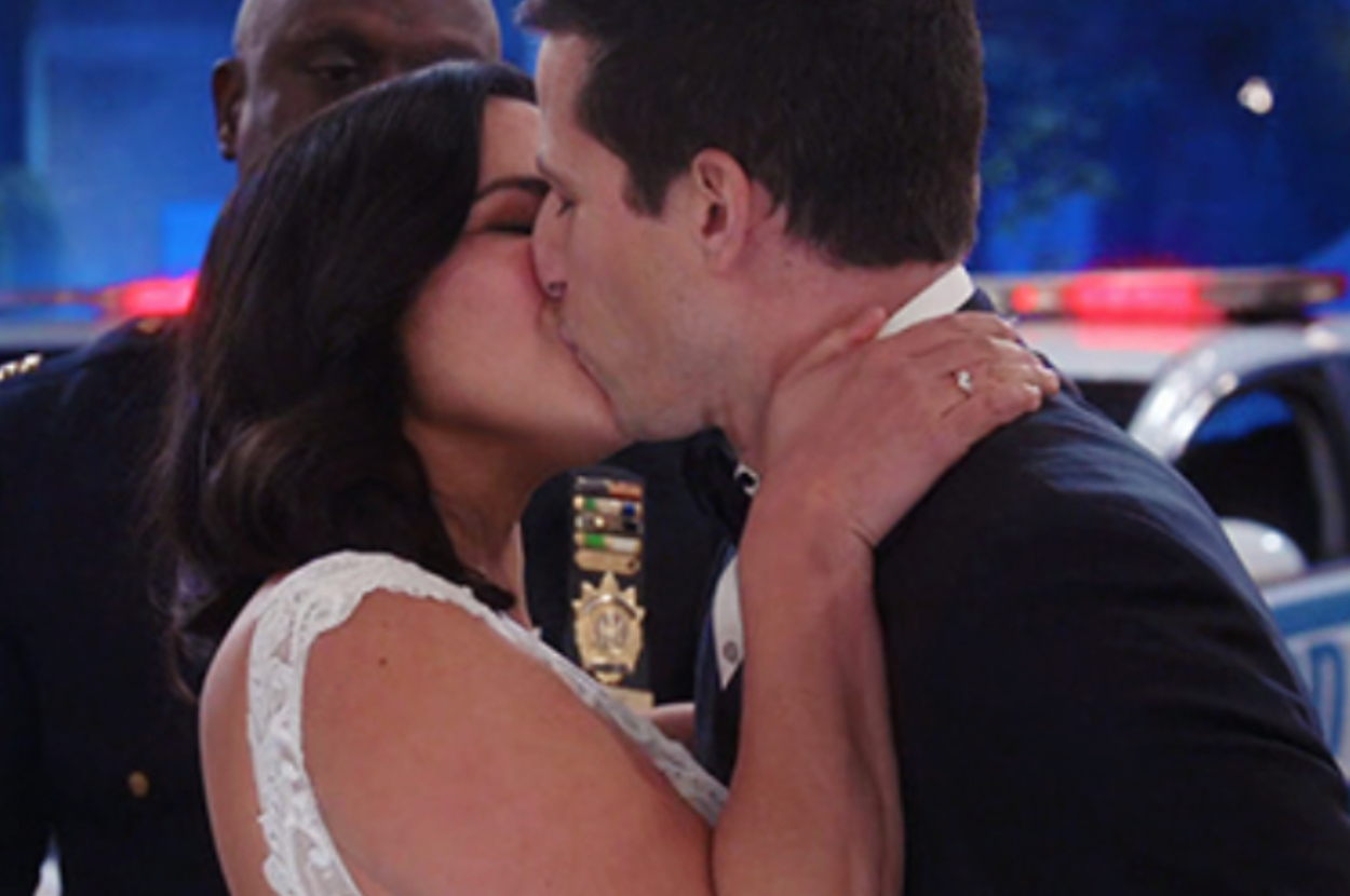 Melissa Fumero and Andy Samberg in "Brooklyn Nine-Nine"