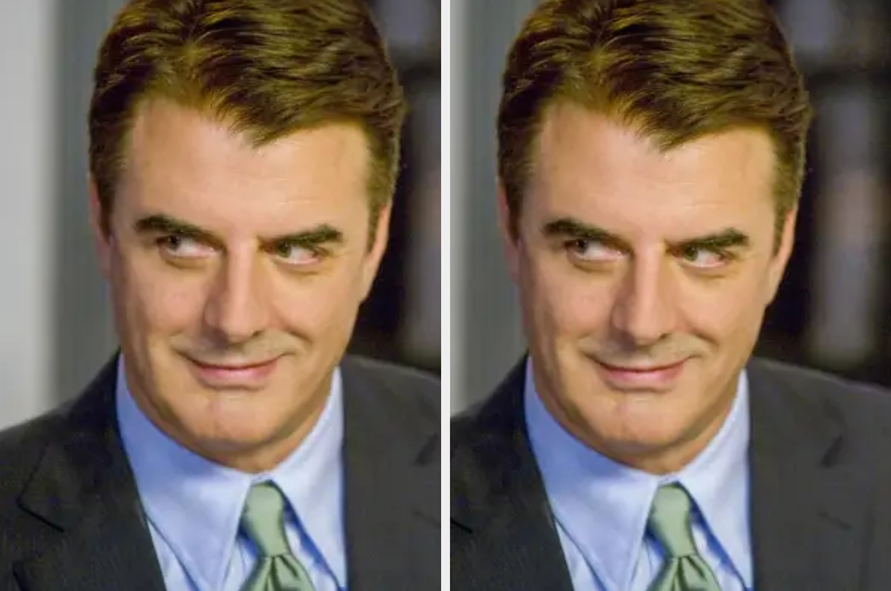 Mr. Big from "Sex and the City" looking to the side