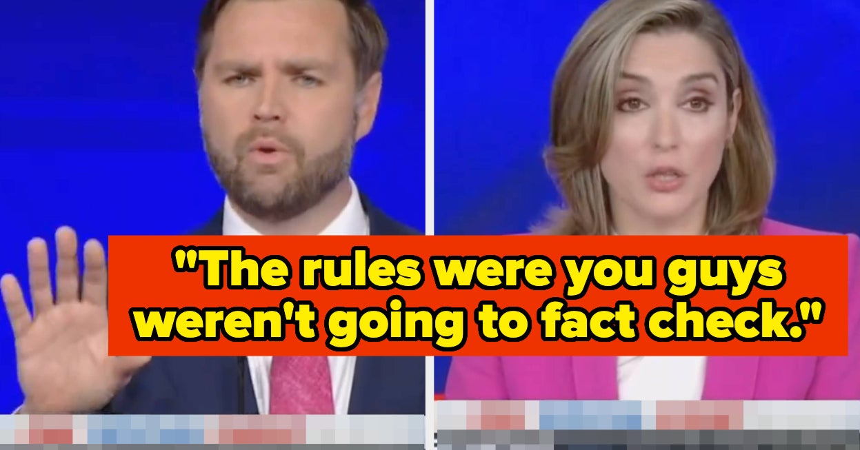 Viral Reactions J D Vance Fact Checked During Debate
