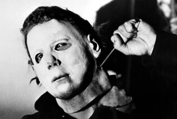 Nick Castle wearing the Michael Myers mask in &quot;Halloween&quot;