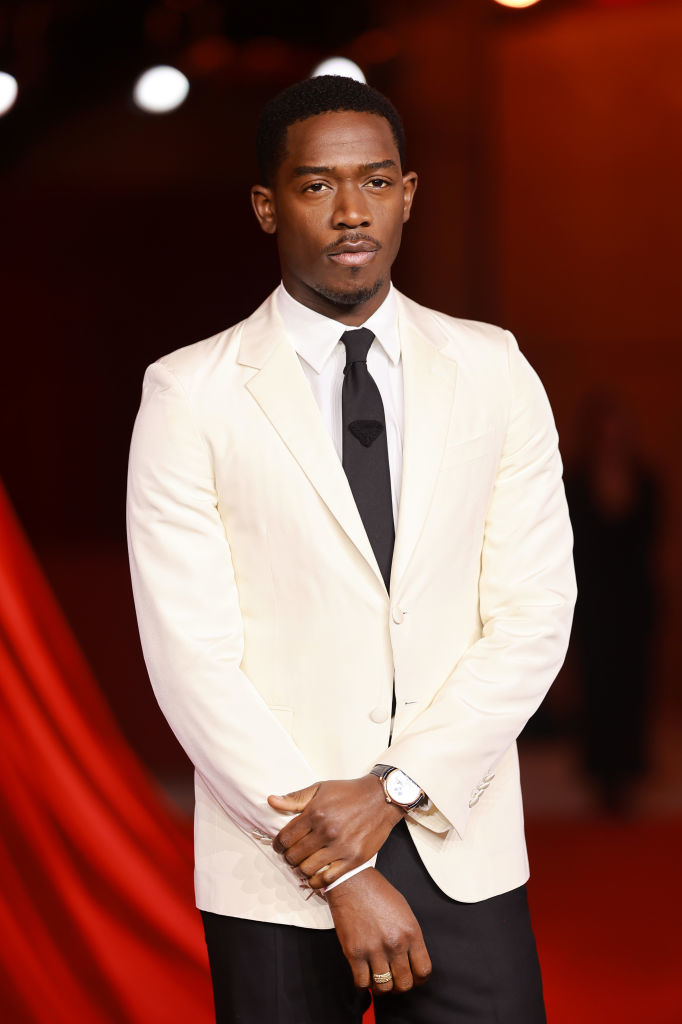 Man in a tailored suit on the red carpet