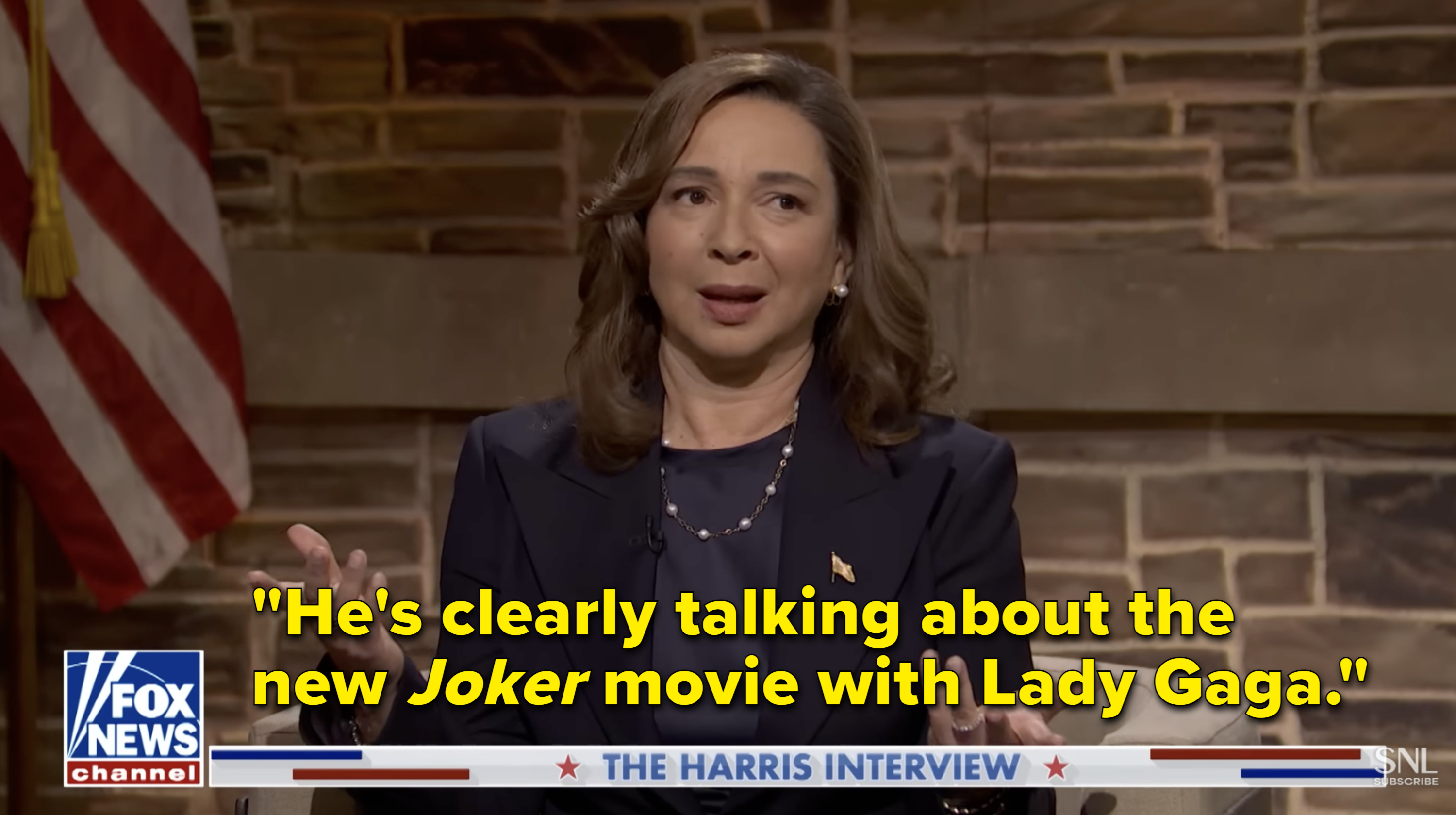 Maya Rudolph impersonates Kamala Harris in a Fox News interview on SNL