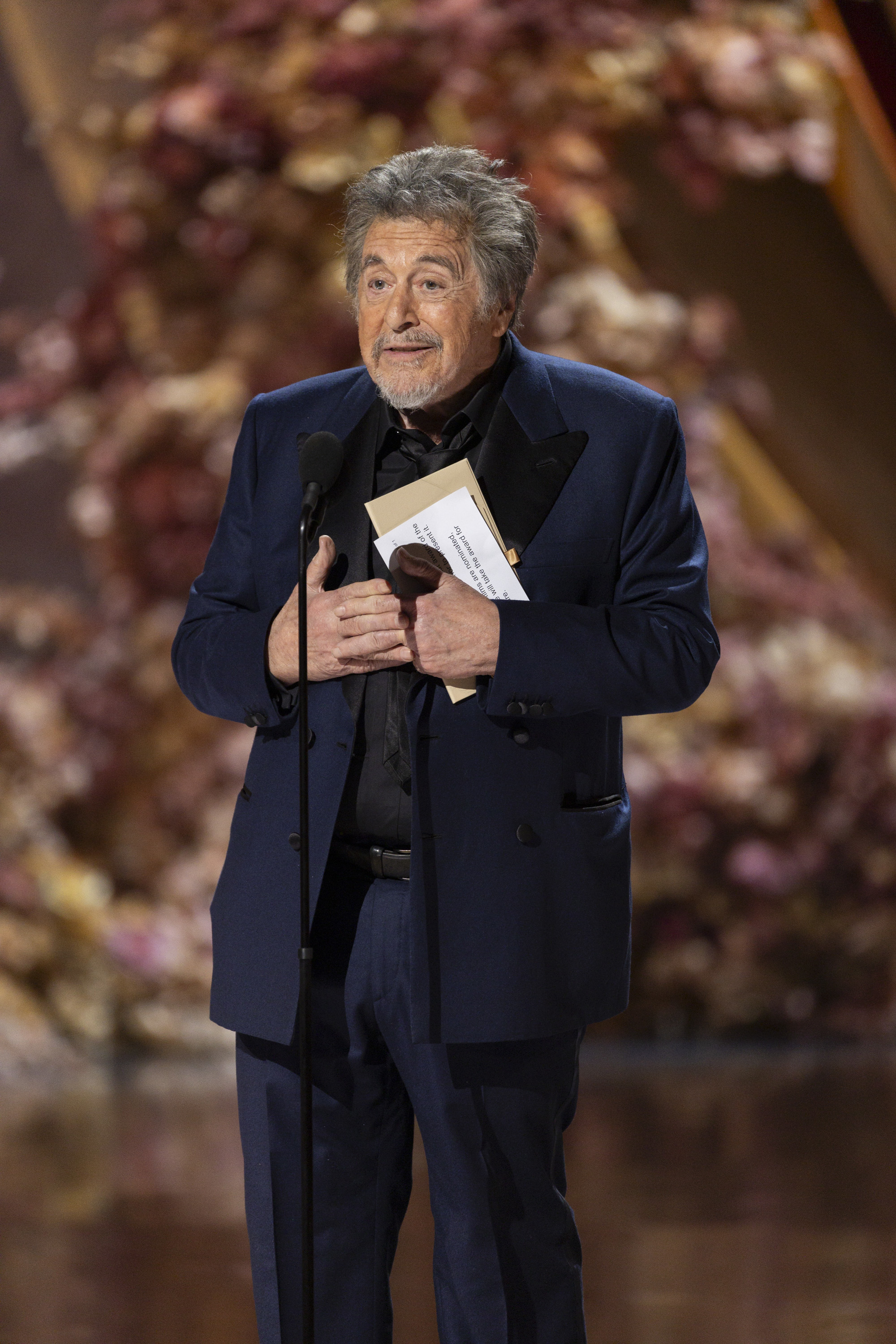 Al Pacino speaking on stage