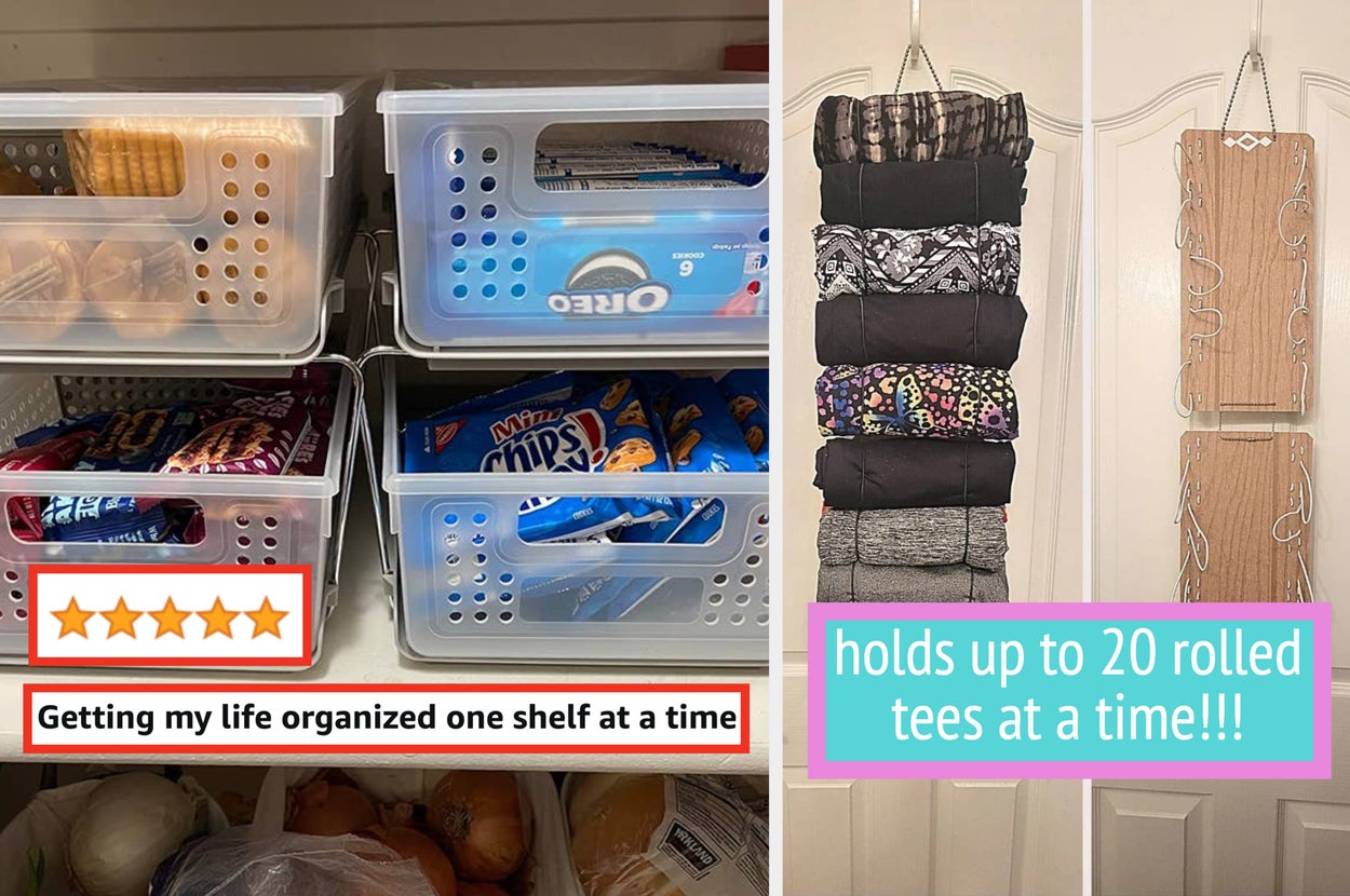 tiered containers and a roll keeper