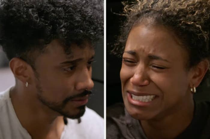 I don't know who these individuals are, but the image shows two people in emotional distress, one looking serious and the other crying