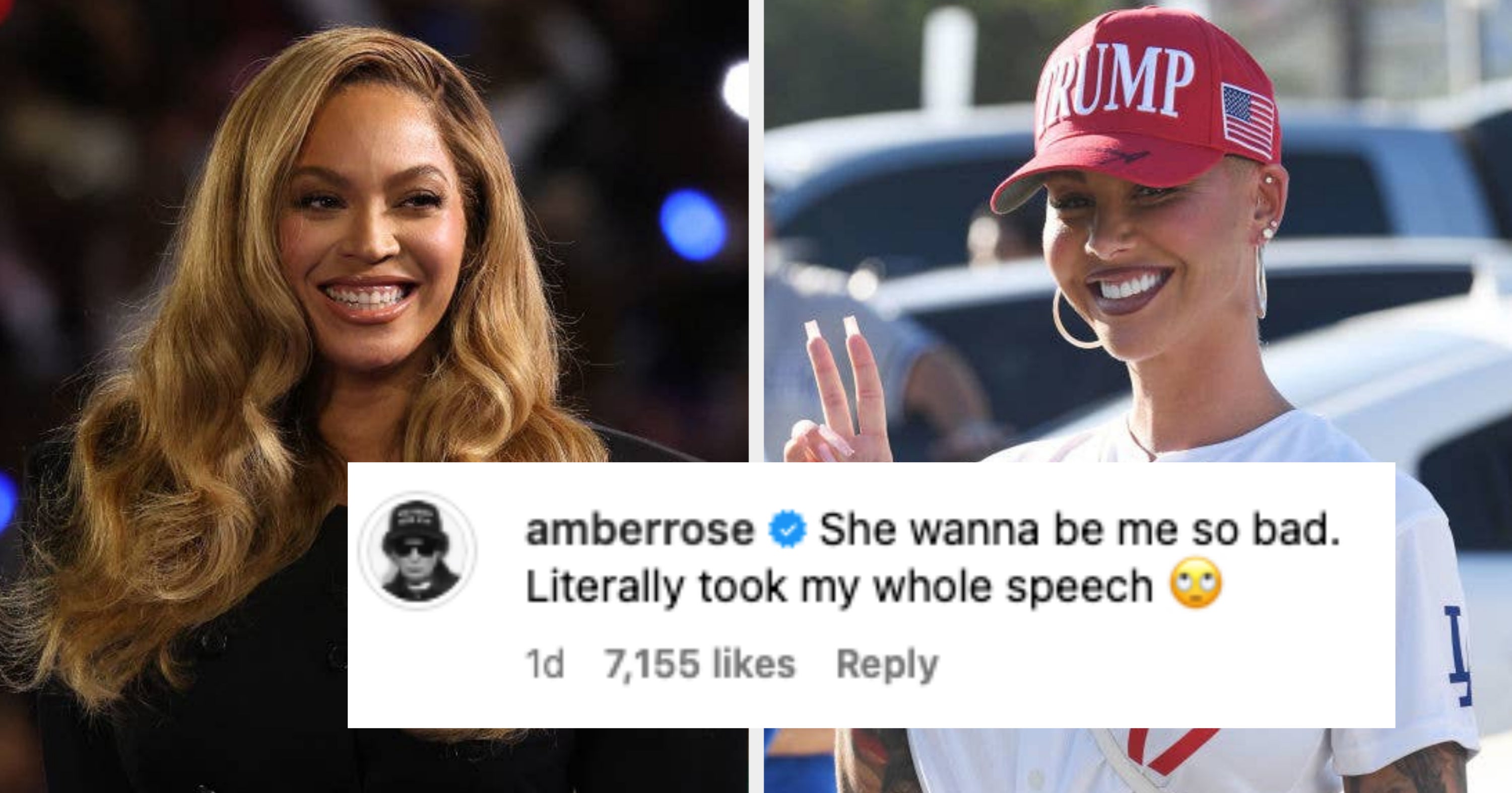 Amber Rose 声称 Beyoncé 抄袭了她 2024 年 RNC 演讲