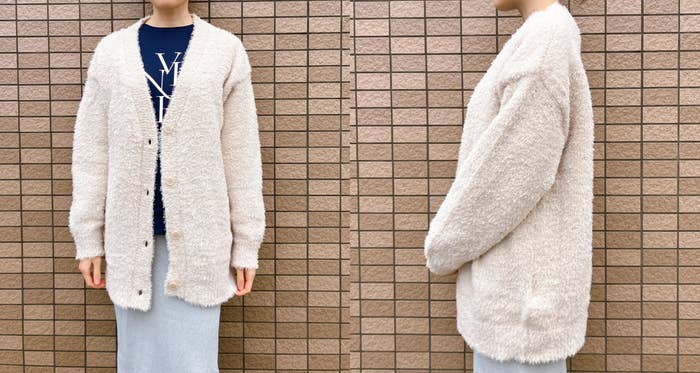 注目ショップ ハニーズ】「羽織るだけでポカポカ」「この冬大活躍しそう！」ラメがおしゃれな『ふわふわカーディガン』コーデが華やかになってかわいい！《購入レビュー》 トップス
