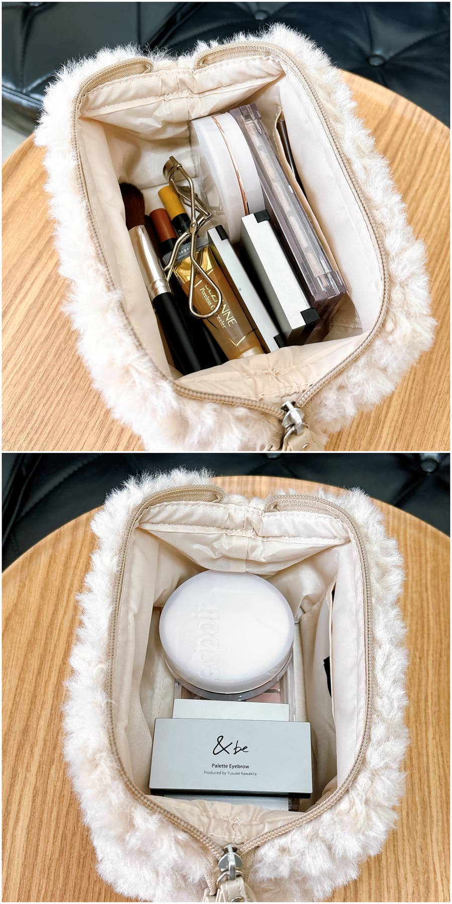 【タイムセール！】 フランフラン】2700円→1890円に値下げ中！メイク道具がたっぷり ポーチ