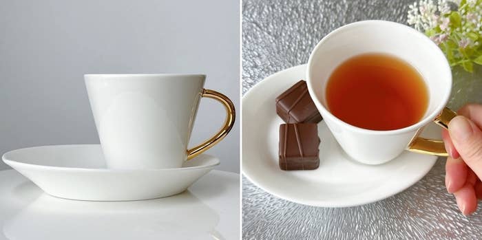 NITORI（ニトリ）のおすすめ食器「【デコホーム商品】カップ&amp;amp;ソーサー（WH WK436）」