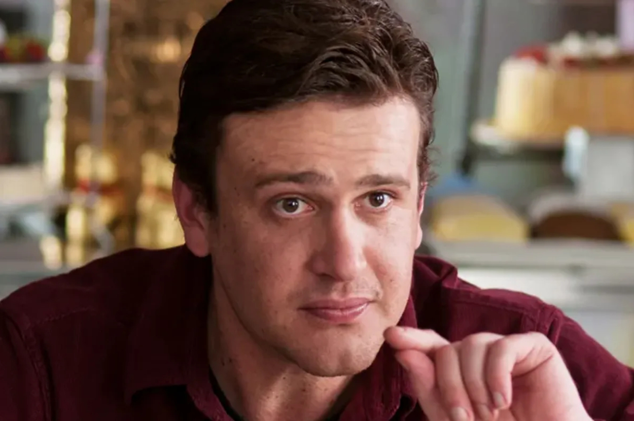Jason Segel making a surprised face