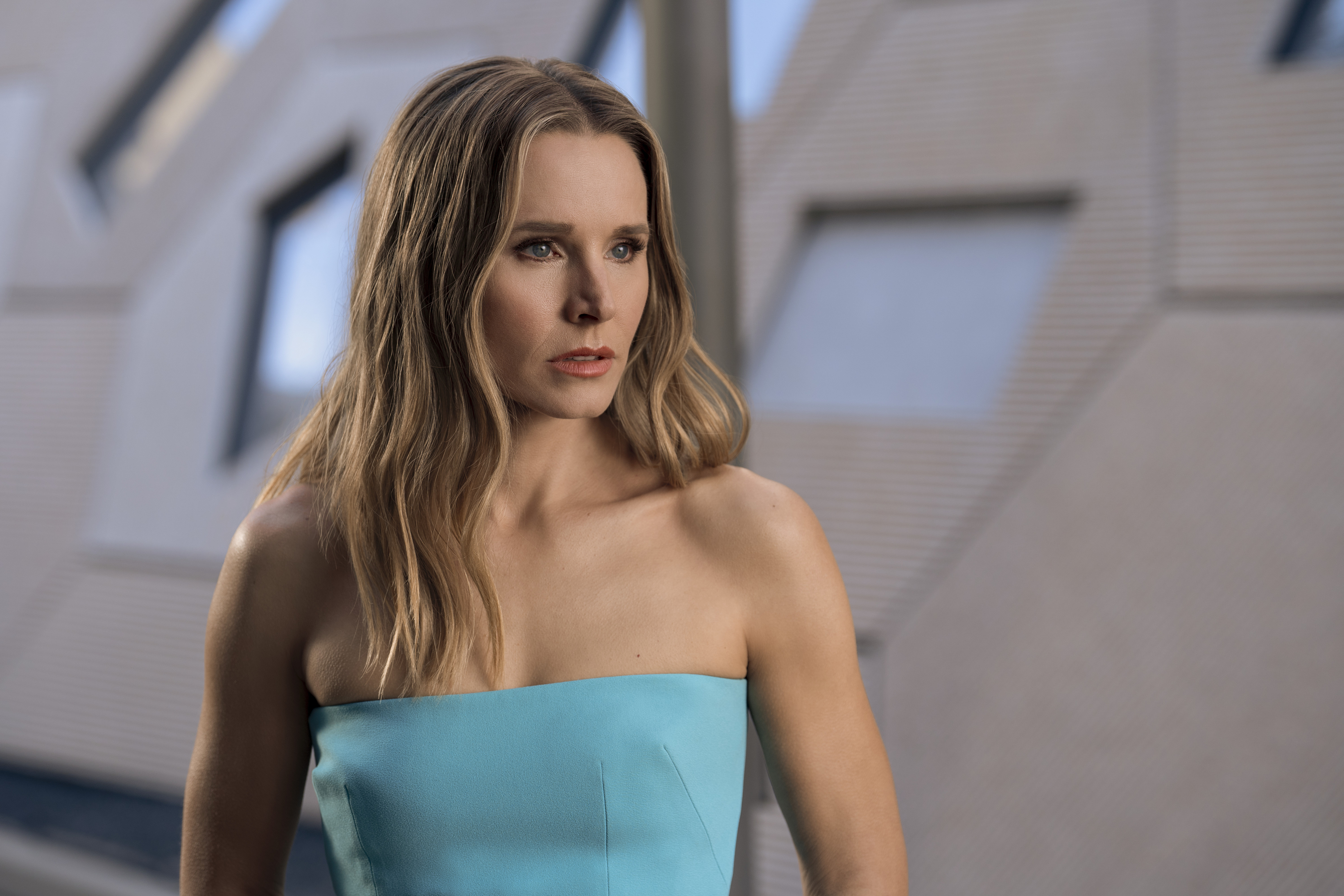 kirsten bell looking sad in a scene from "nobody wants this"