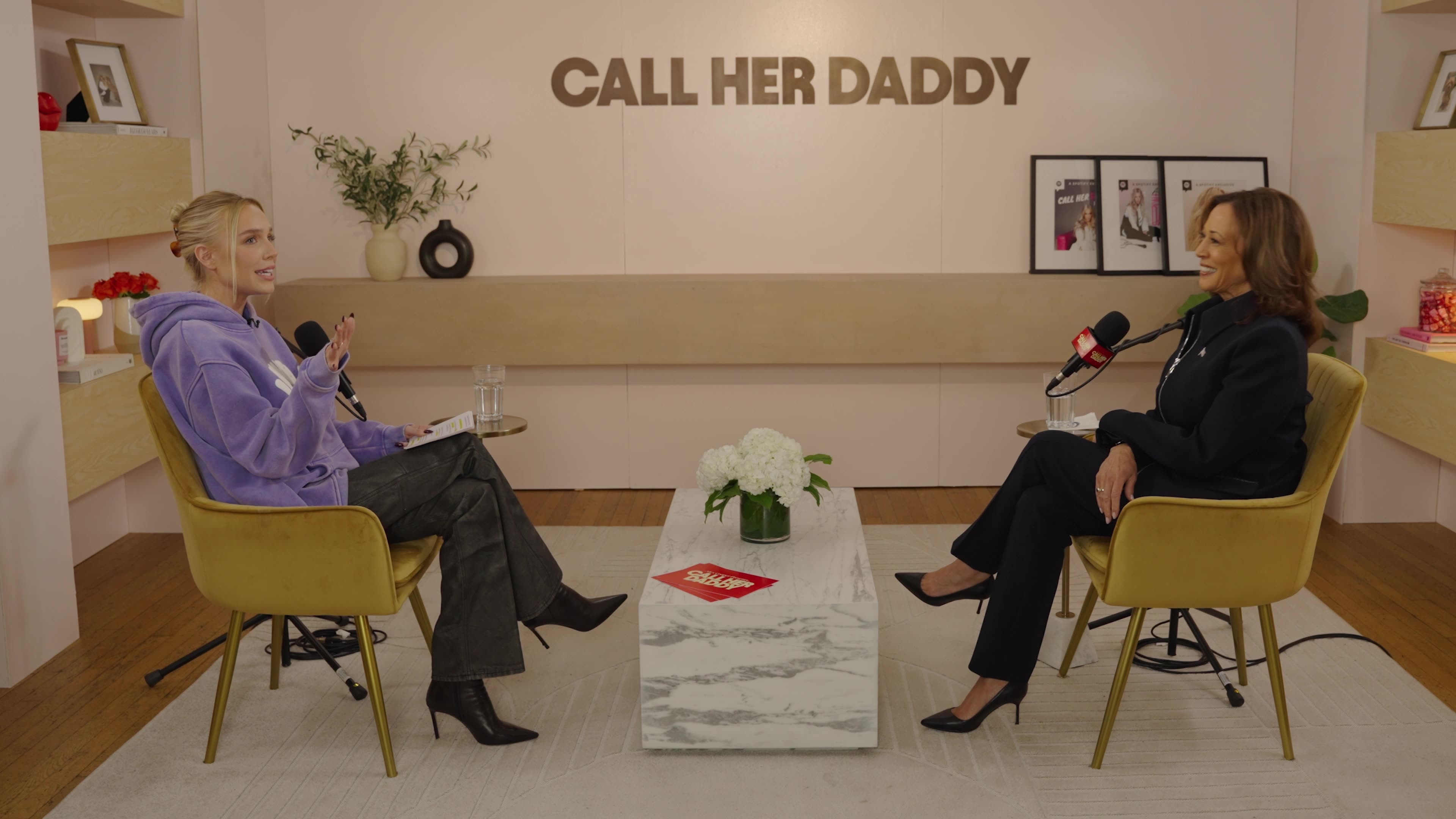 Kamala Harris Moments From The Call Her Daddy Podcast