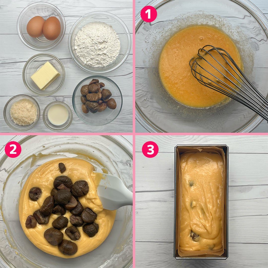 ホットケーキミックスで簡単！】栗のパウンドケーキレシピ・作り方｜Tasty