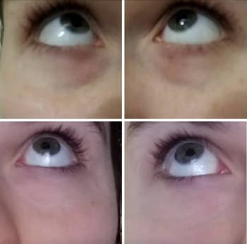 Close-up representation showing 4 antithetic views of eyes looking upward. Featured successful an nonfiction astir buying for oculus attraction products