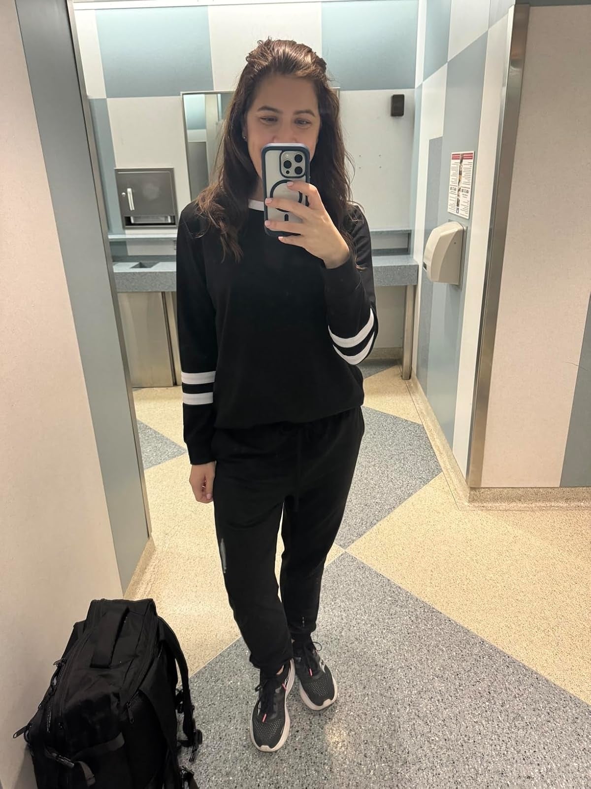 A idiosyncratic   successful  casual achromatic  matching set