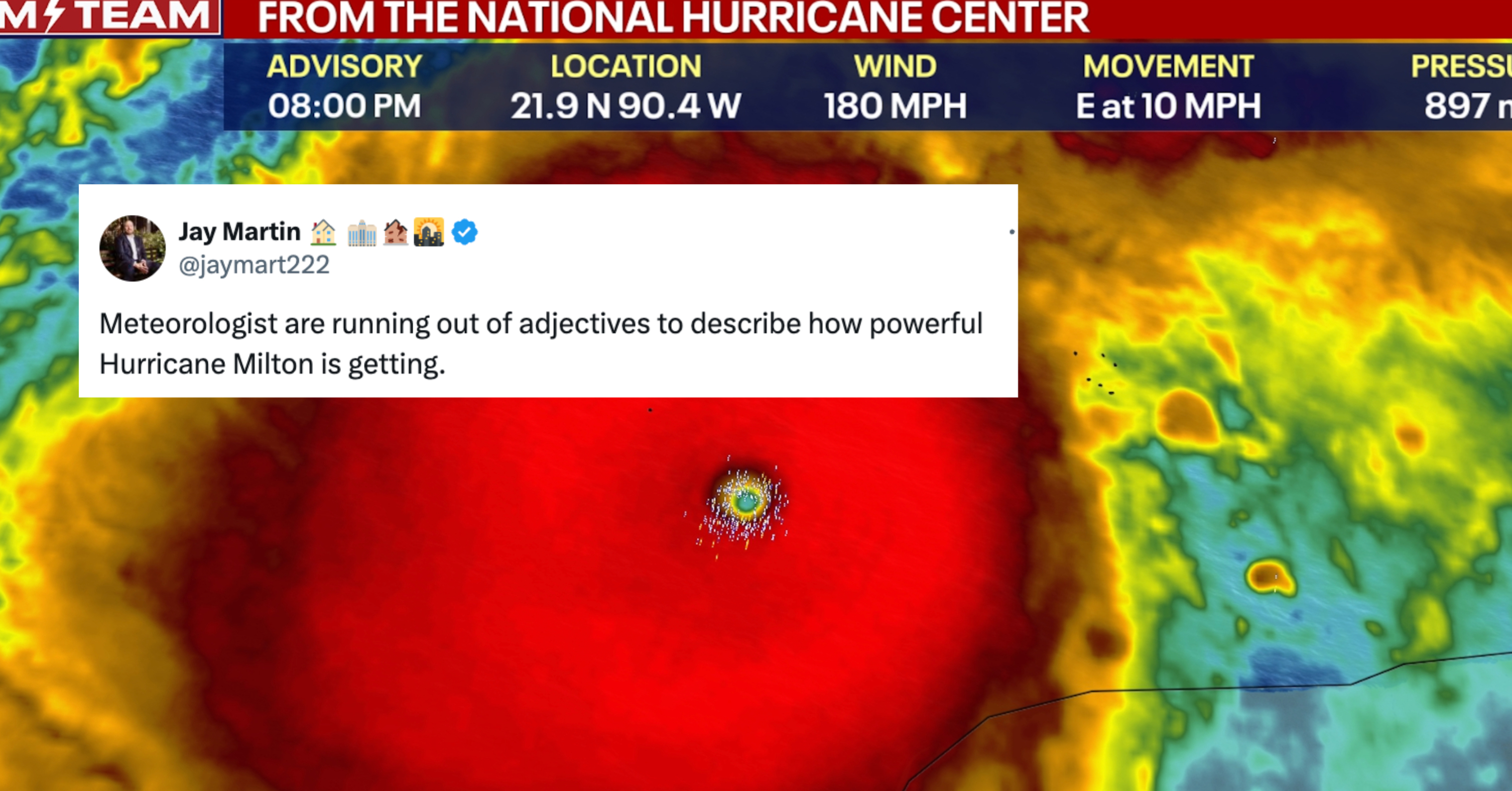 This Tweet From A Meteorologist About Hurricane Milton Is Scaring The Crap Out Of Everyone