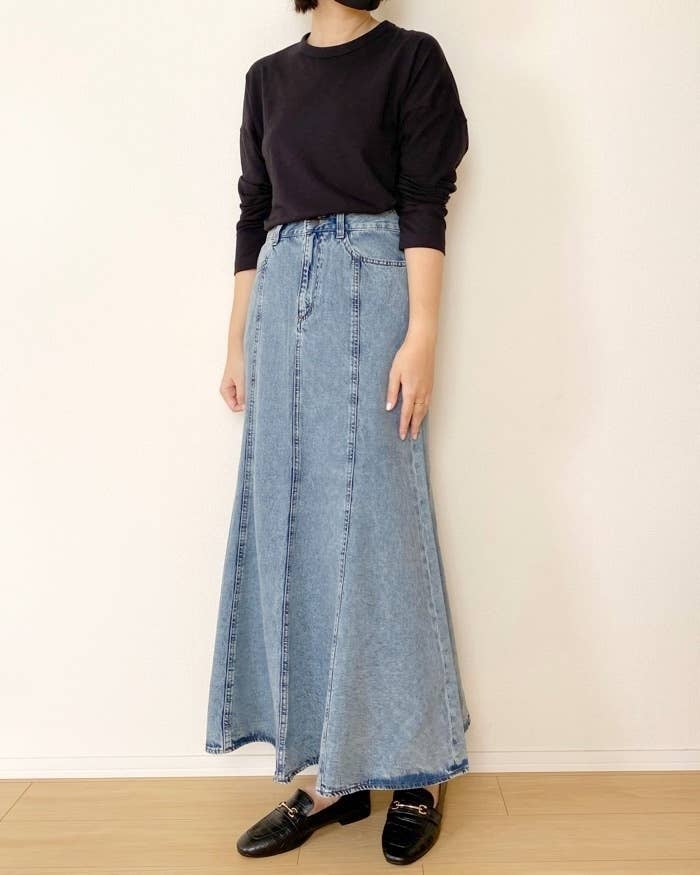 GU カラーフレアスカート Lサイズ やまやま