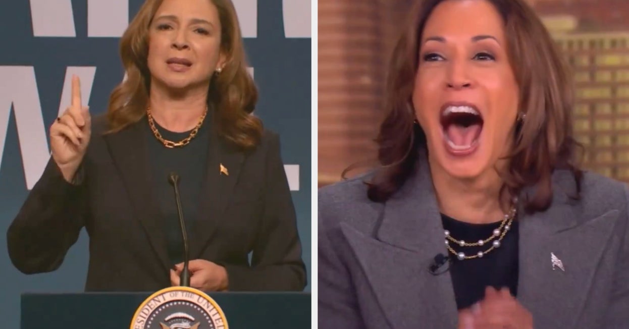 Kamala Harris Reacts To Maya Rudolph’s SNL Impression