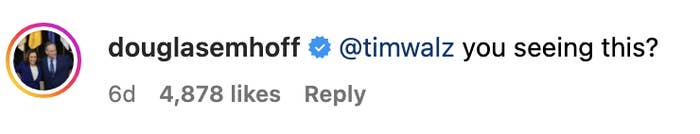 Bruce Springsteen Endorses, Tim Walz & Emhoff Cheer