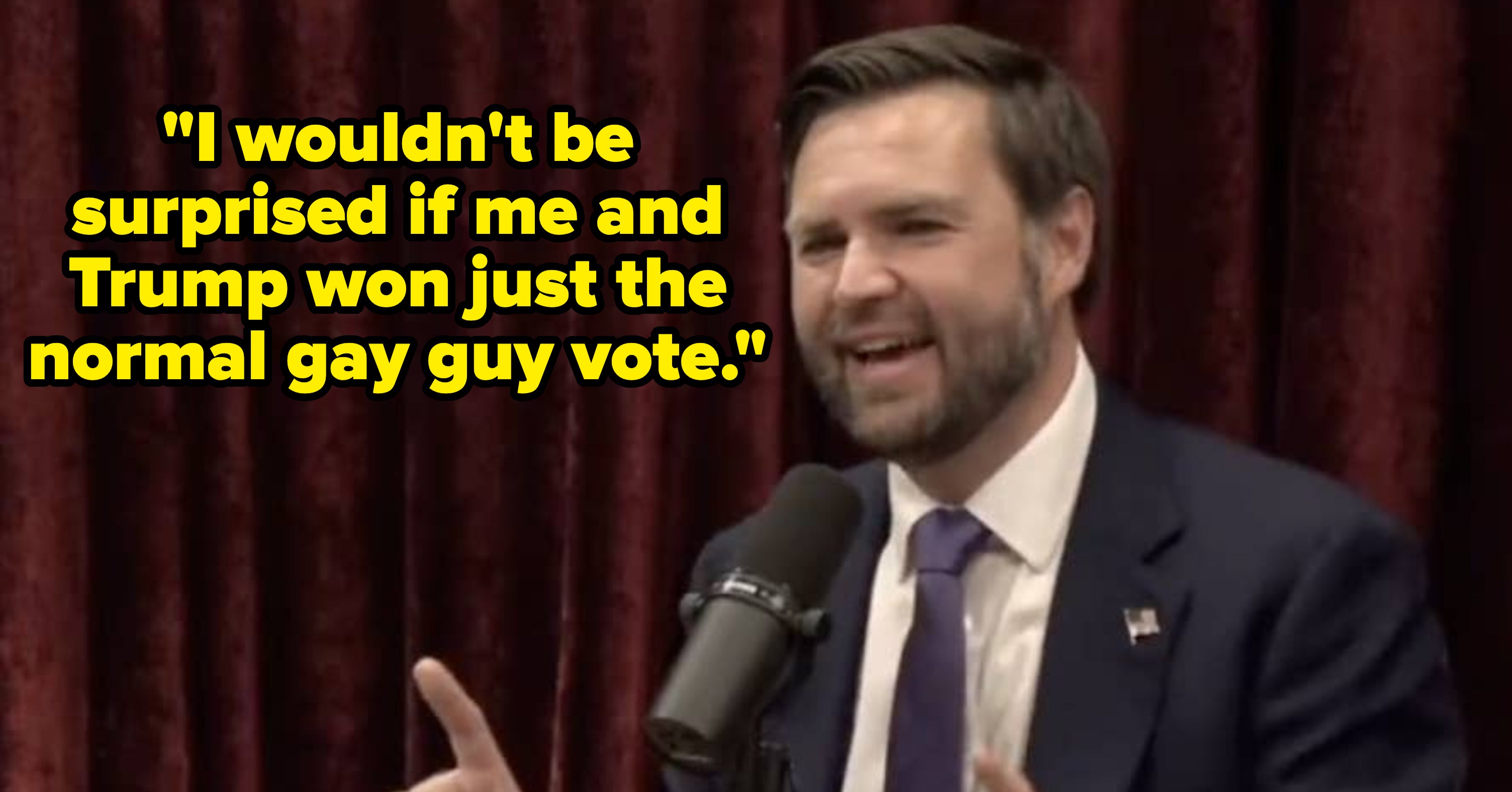 J.D. Vance Said He And Trump Could Win The "Normal Gay Guy Vote" And, Naturally, The Internet Had A Lot To Say About That Statement