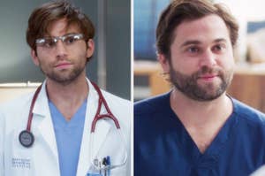 Jake Borelli as Levi on Grey's Anatomy then vs now