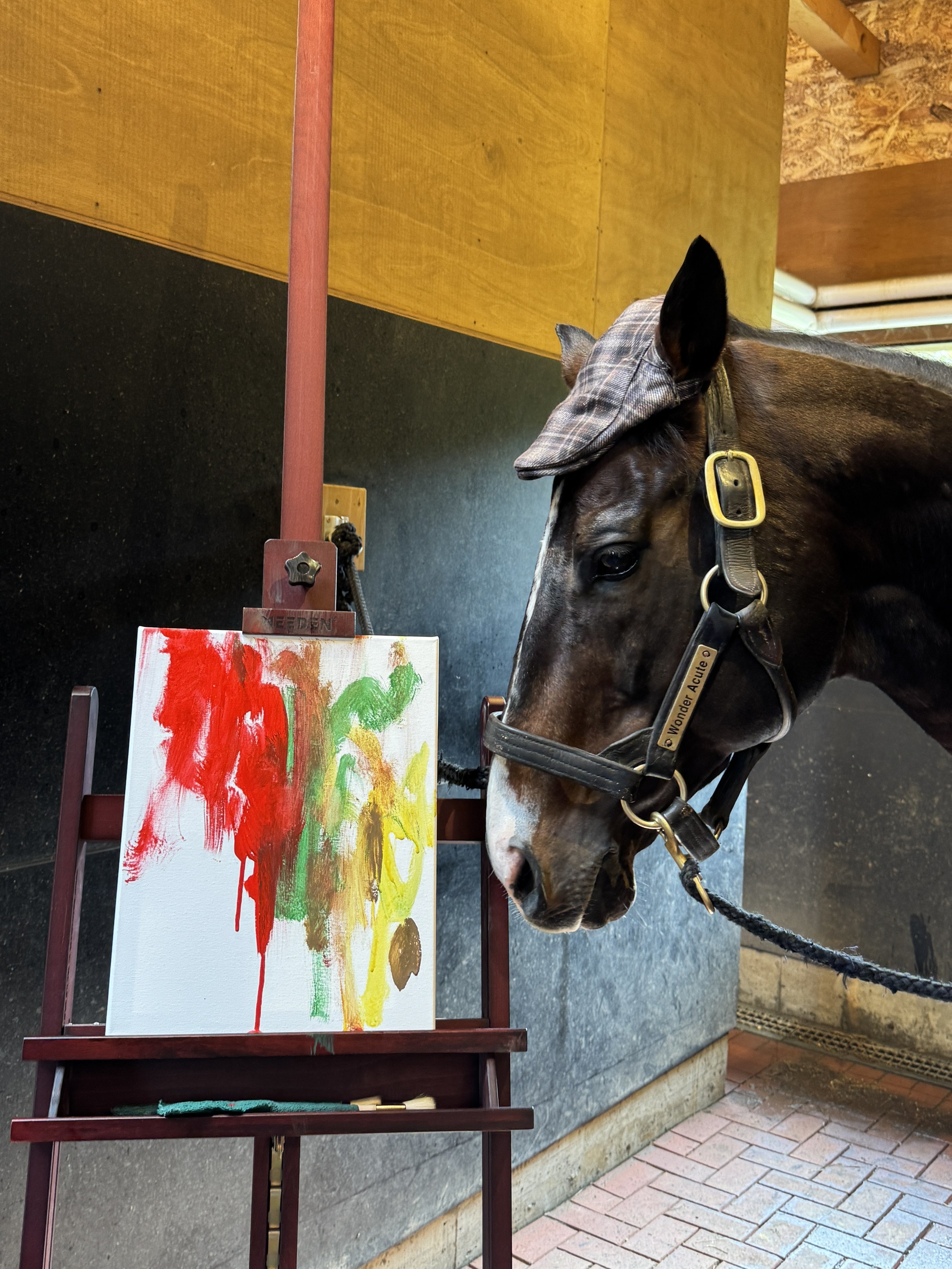 ワンダーアキュート】ウマ娘にも登場する元競走馬が描いた絵画を