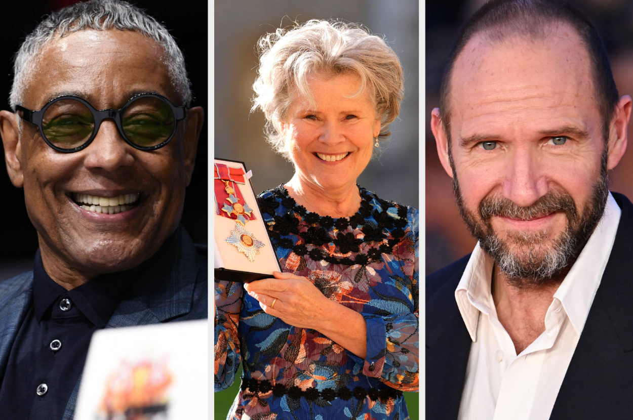 Three people smiling at separate events; one holds an award. Styles include formal wear and a uniquely patterned dress