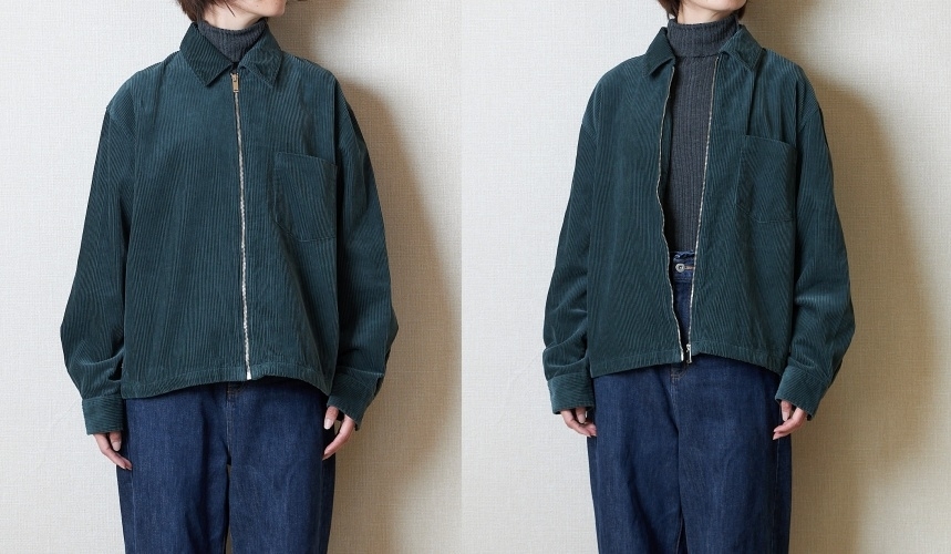 GU コーデュロイジップアップさシャツ・パンツ セットアップセット