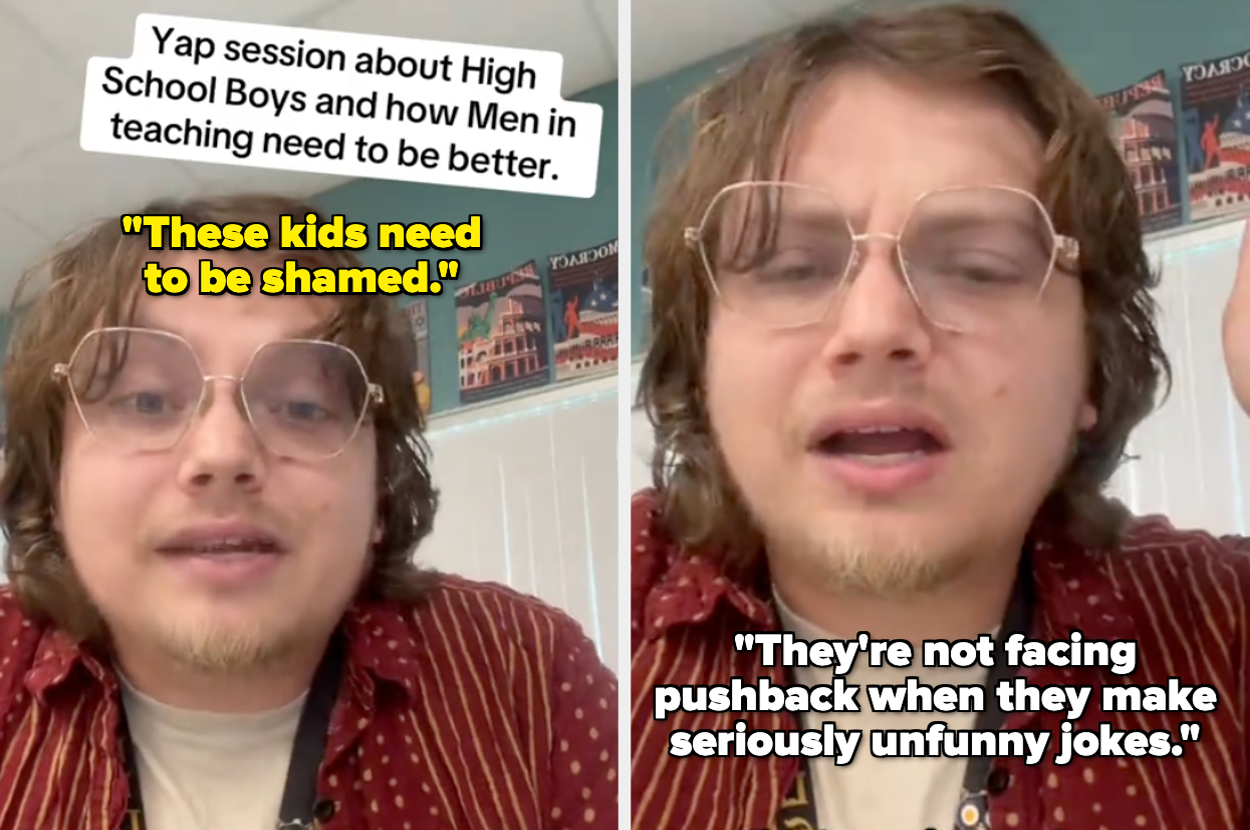 Person discussing the need for better teaching of high school boys, emphasizing accountability for disrespectful behavior in schools