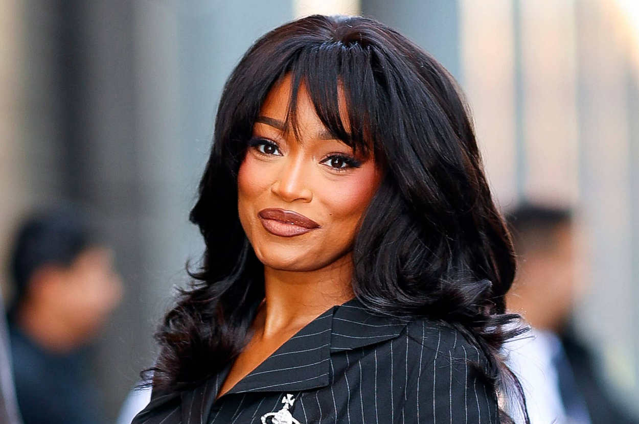 Keke Palmer smiling outdoors