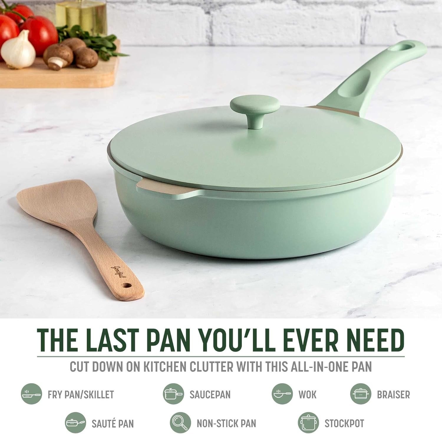 All-in-one cookware  with lid and spatula