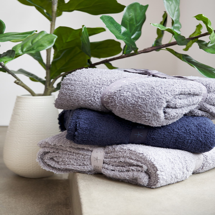 Stack of folded blankets
