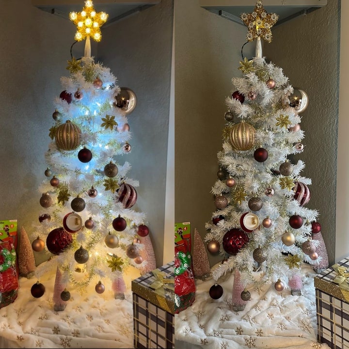 Get This 6.5Foot Flocked Christmas Tree For Under 85