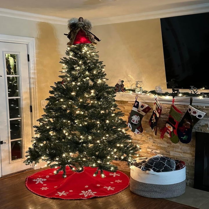 Get This 6.5Foot Flocked Christmas Tree For Under 85