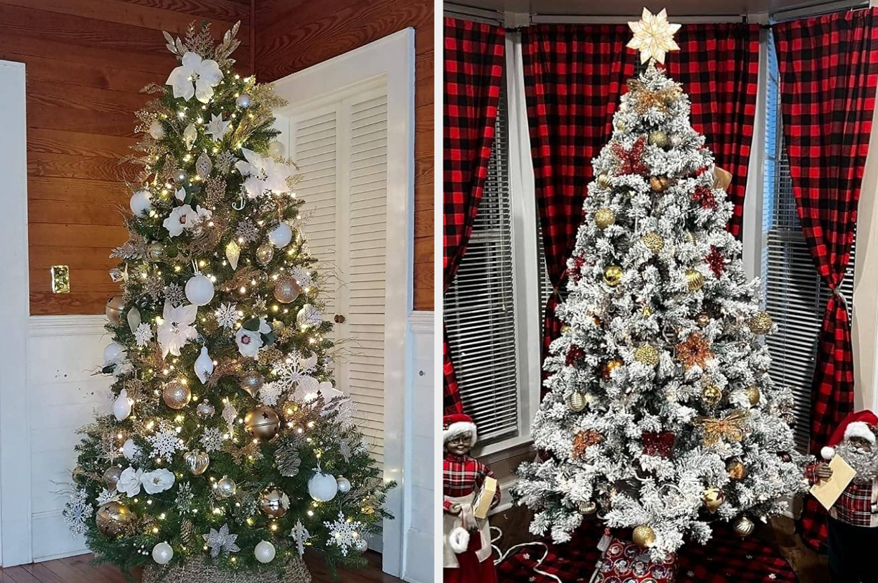 Get This 6.5Foot Flocked Christmas Tree For Under 85