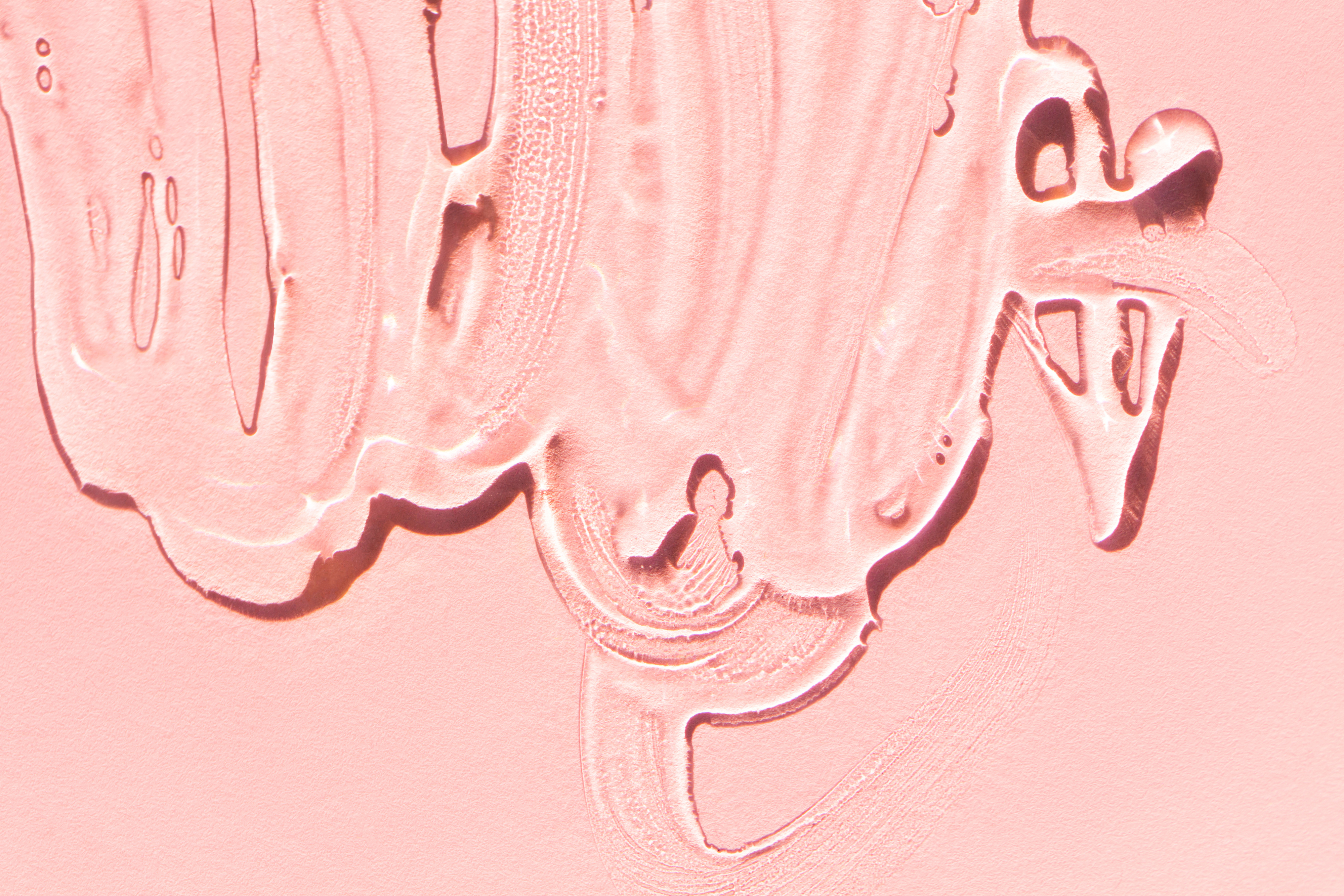 Close-up of textured brush strokes on a surface