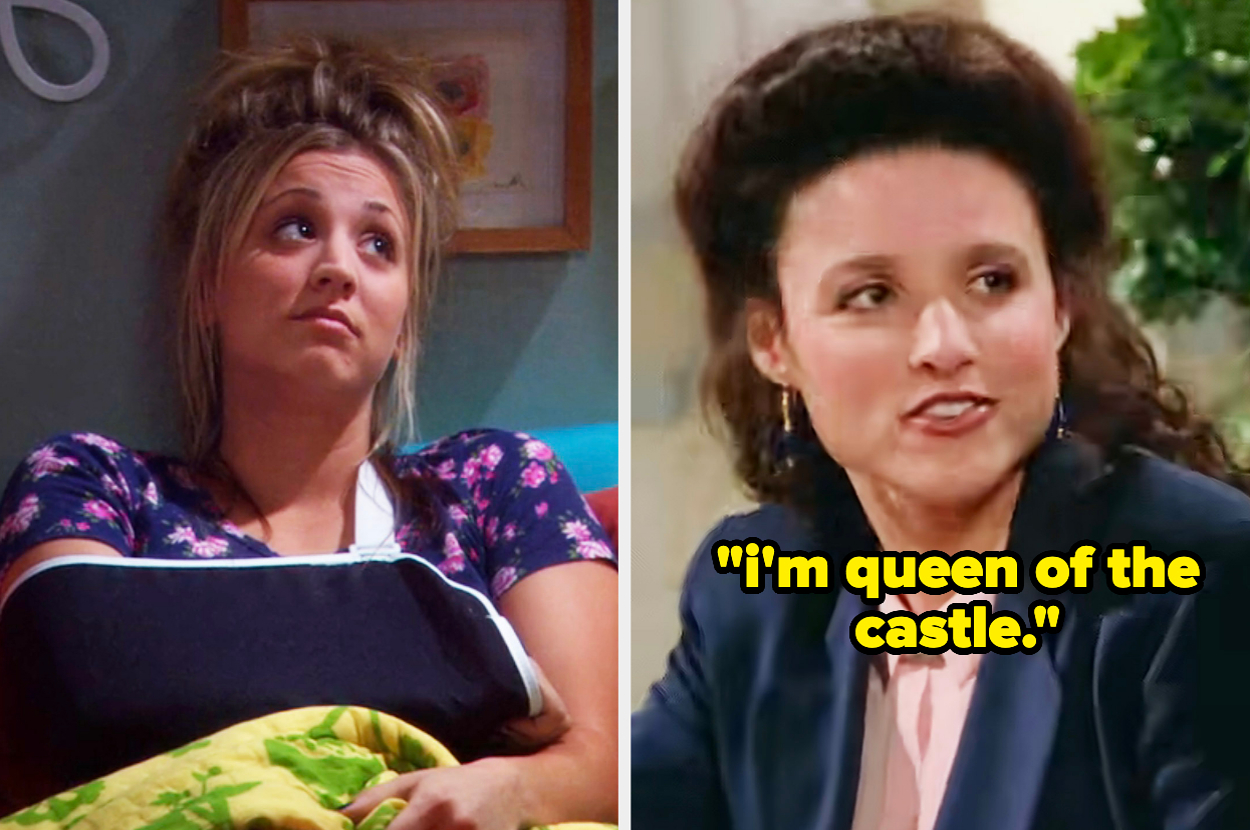 Penny from "The Big Bang Theory" and Elaine from "Seinfeld"