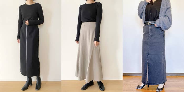 GU】脚長効果すごすぎ…！オール2990円で買える「細見えスカート