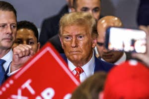 Donald Trump at a rally