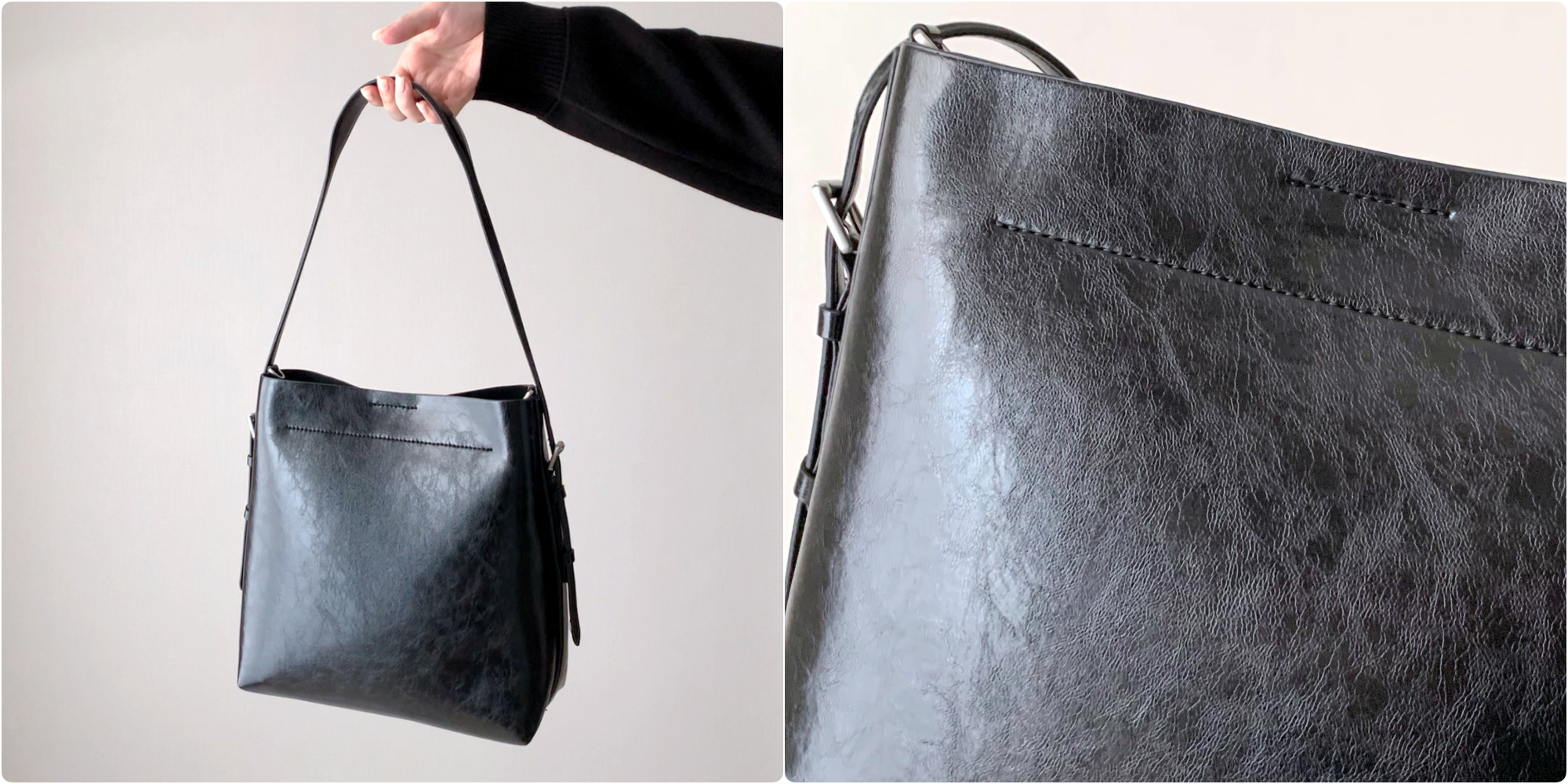 ZARA（ザラ）の「ミニシティバッグ バケットバッグ」
