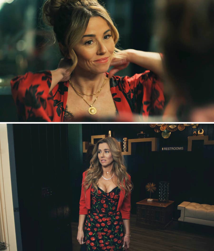 dead to me judy green dress Judy Hale Outfits-Dead to Me