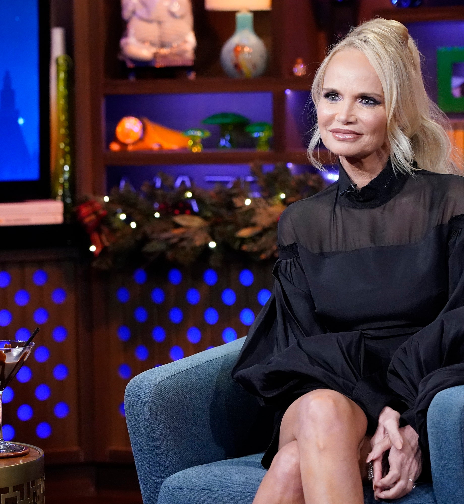 Kristin Chenoweth during a talk show