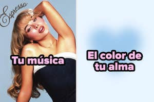 Portada de revista con una mujer posando y texto que dice "Tu música" y "El color de tu alma"