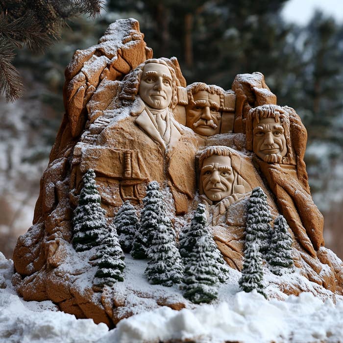 AI Landmarks As Gingerbread Houses
